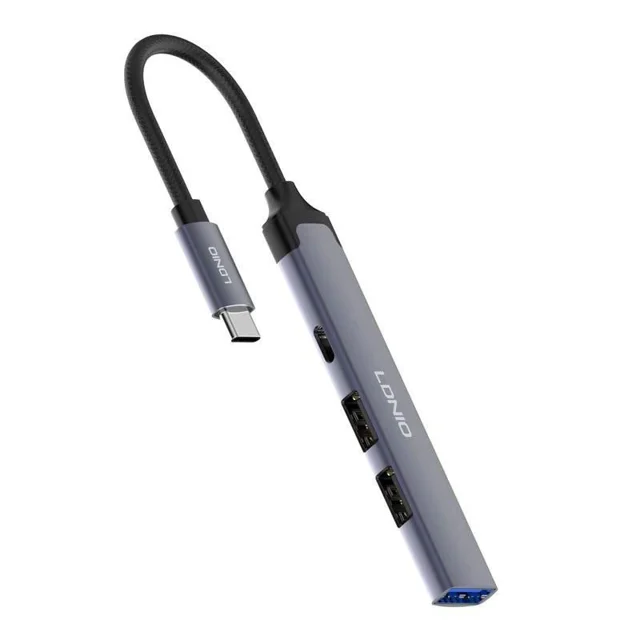هاب 4 پورت USB-C الدینیو مدل DS-34C 101737615