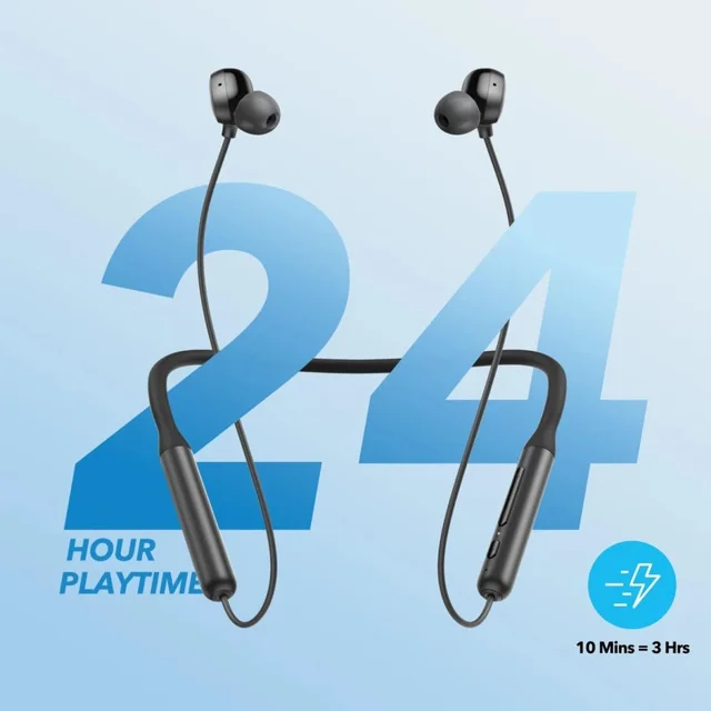 هدفون بلوتوثی گردنی انکر مدل SoundCore Life U2i بدون قابلیت نویز کنسلینگ، درگاه شارژ USB T 101731494