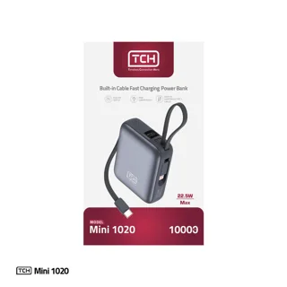 پاوربانک 22.5 وات تی سی اچ مدل Mini 1020 ظرفیت 10000 میلی‌آمپرساعت به همراه کابل تبدیل USB 101731642
