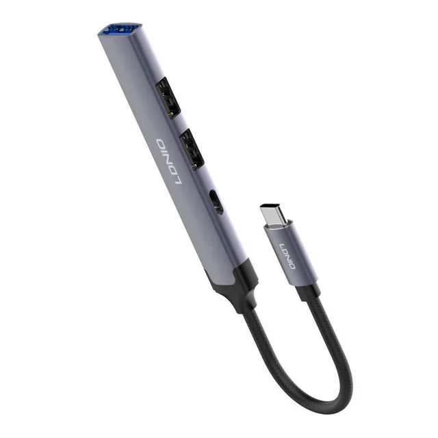 هاب 4 پورت USB-C الدینیو مدل DS-34C 101737620