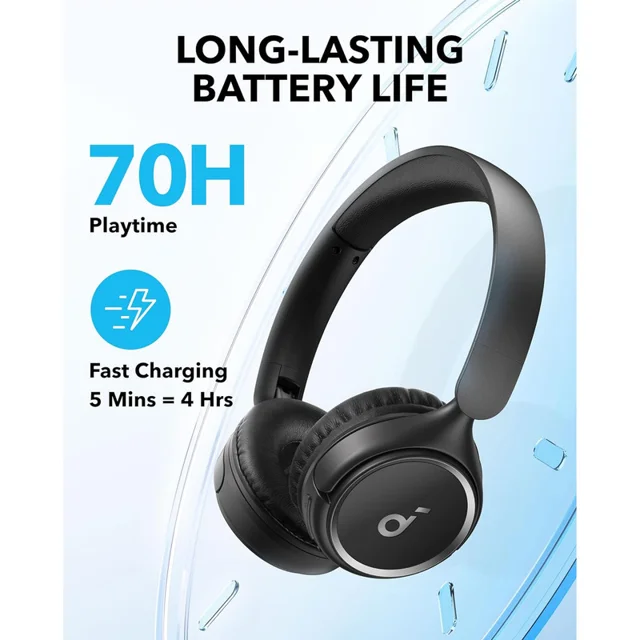هدفون بلوتوثی انکر مدل Soundcore H30i بدون قابلیت نویز کنسلینگ، درگاه شارژ USB Type-C، دار 101731522
