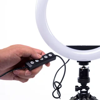 رینگ لایت مدل MJ26-RGB به همراه پایه 101577015