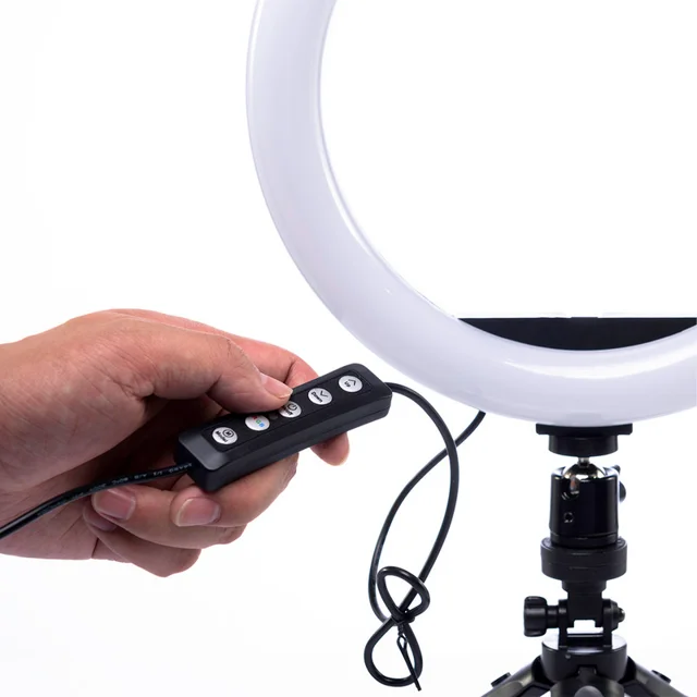 رینگ لایت مدل MJ26-RGB به همراه پایه 101577015