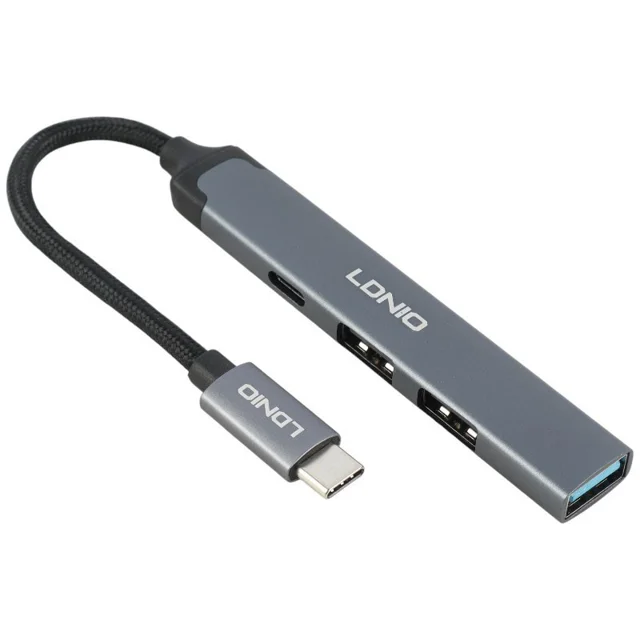 هاب 4 پورت USB-C الدینیو مدل DS-34C 101737618