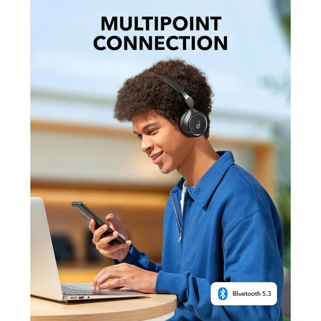 هدفون بلوتوثی انکر مدل Soundcore H30i بدون قابلیت نویز کنسلینگ، درگاه شارژ USB Type-C، دار 101731525