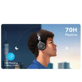 هدفون بلوتوثی انکر مدل Soundcore H30i بدون قابلیت نویز کنسلینگ، درگاه شارژ USB Type-C، دار 101731529